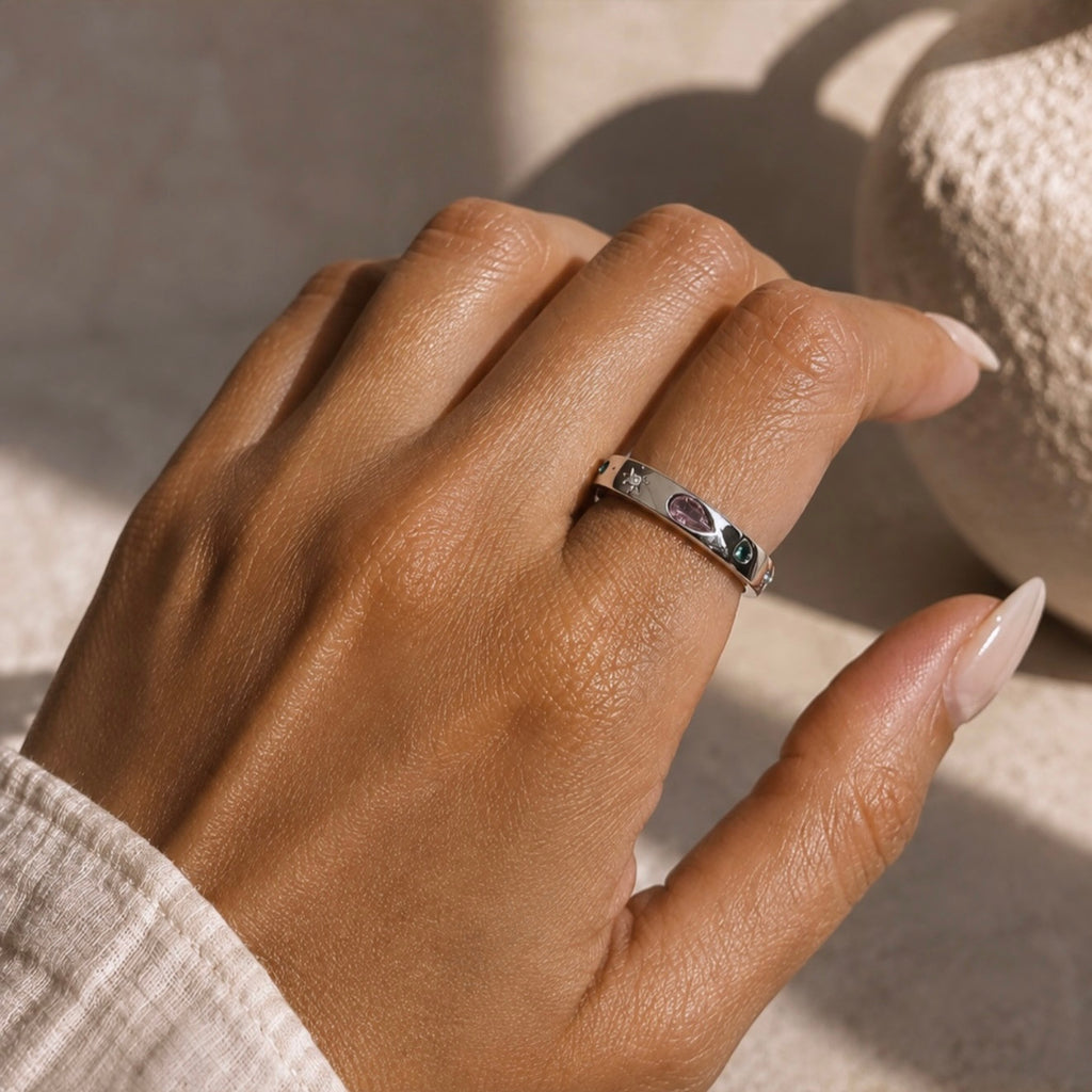 Gemstone Band Ring