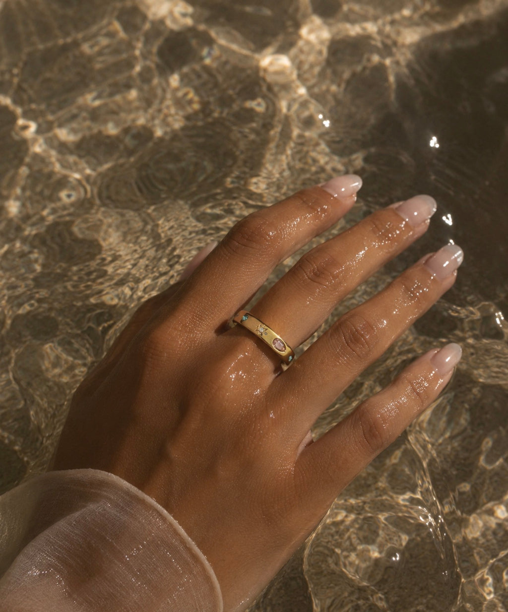 Gemstone Band Ring