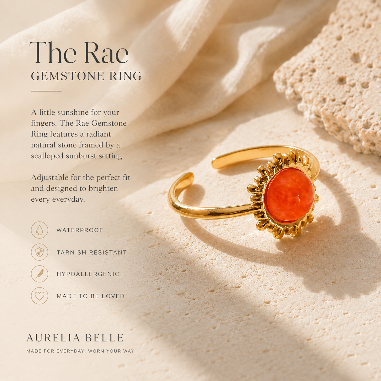 Rae Gemstone Ring