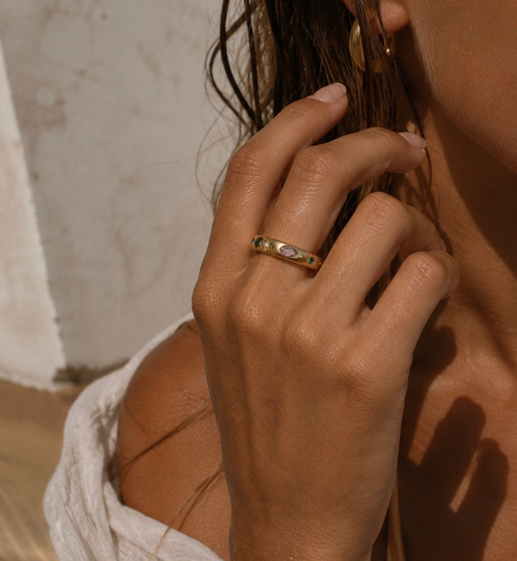 Gemstone Band Ring